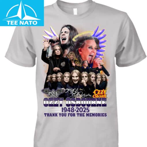 Ozzy Osbourne 1948-2025 Thank You For The Memories Tribute Shirt - Image 2