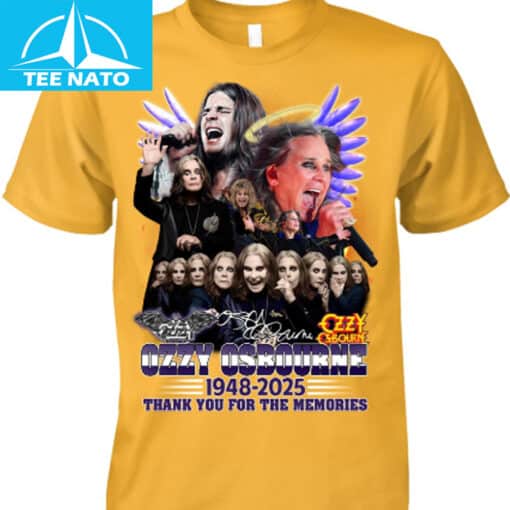 Ozzy Osbourne 1948-2025 Thank You For The Memories Tribute Shirt - Image 3