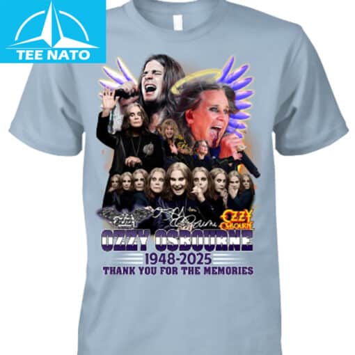 Ozzy Osbourne 1948-2025 Thank You For The Memories Tribute Shirt - Image 4