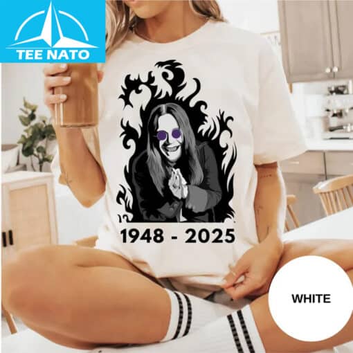 Ozzy Osbourne 1948-2025 Tribute Shirt - Image 3