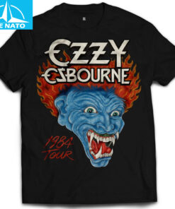 Ozzy Osbourne 1984 Tour Werewolf Flame Shirt