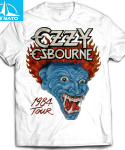 Ozzy Osbourne 1984 Tour Werewolf Flame Shirt2