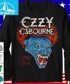 Ozzy Osbourne 1984 Tour Werewolf Flame Shirt3