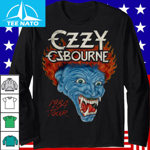Ozzy Osbourne 1984 Tour Werewolf Flame Shirt - Image 4