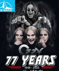 Ozzy Osbourne 77 Years 1948-2025 Shirt