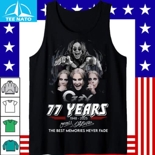 Ozzy Osbourne 77 Years 1948-2025 Shirt - Image 4