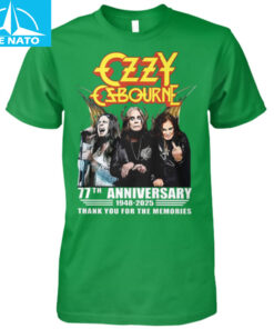 Ozzy Osbourne 77th Anniversary 1948 2025 Thank You For The Memories Fan Shirt2