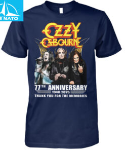 Ozzy Osbourne 77th Anniversary 1948 2025 Thank You For The Memories Fan Shirt3