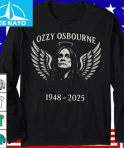 Ozzy Osbourne Angel Tribute Art – Rock Legend Memorial Shirt4