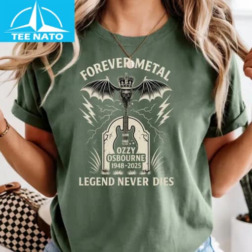 Ozzy Osbourne Forever Metal Legend Never Dies Shirt - Image 4