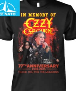 Ozzy Osbourne In Memory Of 77th Anniversary 1948-2025 Shirt