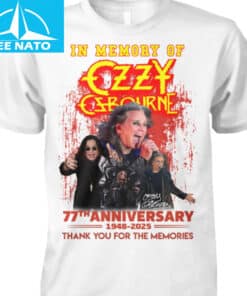 Ozzy Osbourne In Memory Of 77th Anniversary 1948 2025 Shirt3