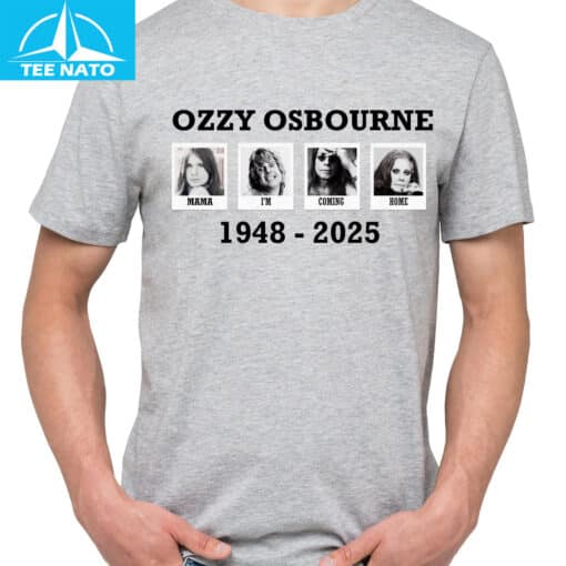 Ozzy Osbourne Mama I'm Coming Home 1948-2025 Tribute Shirt - Image 3