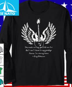 Ozzy Osbourne Mama Im Coming Home Guitar Wings Lyric Shirt3