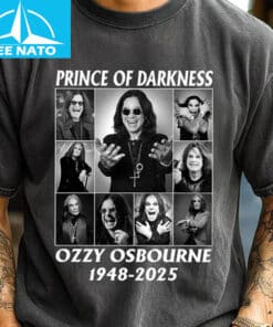 Ozzy Osbourne Prince of Darkness 1948-2025 Black Sabbath Shirt