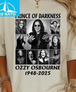 Ozzy Osbourne Prince of Darkness 1948 2025 Black Sabbath Shirt3