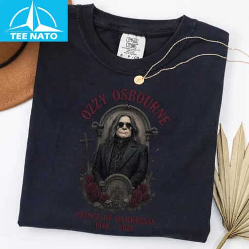 Ozzy Osbourne Prince of Darkness 1948-2025 Memorial Shirt - Image 4