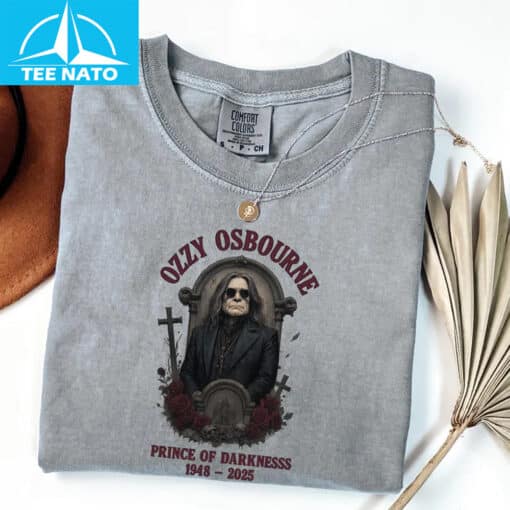 Ozzy Osbourne Prince of Darkness 1948-2025 Memorial Shirt - Image 3
