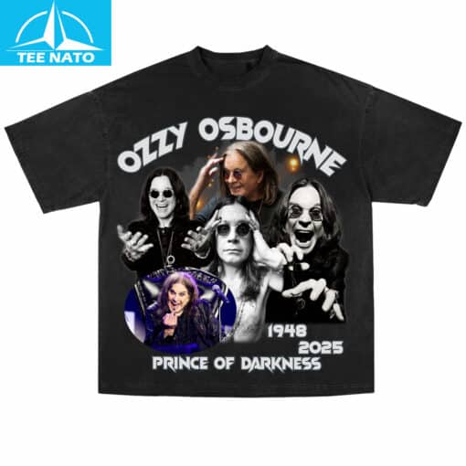 Ozzy Osbourne Prince of Darkness 1948-2025 Photo Collage Shirt