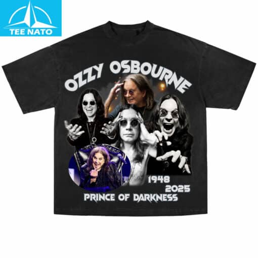 Ozzy Osbourne Prince of Darkness 1948-2025 Photo Collage Shirt