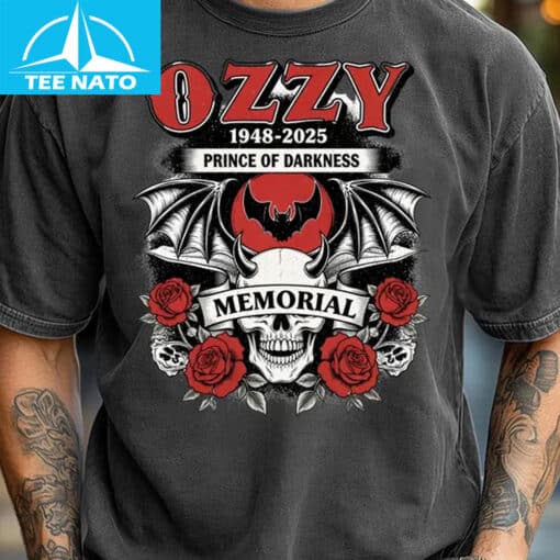Ozzy Osbourne Prince of Darkness 1948-2025 Shirt - Image 2