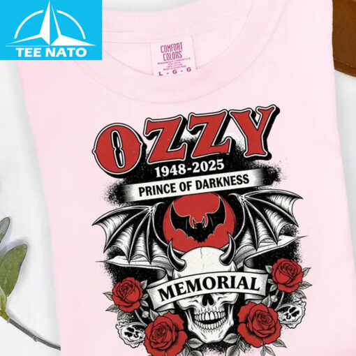 Ozzy Osbourne Prince of Darkness 1948-2025 Shirt - Image 3