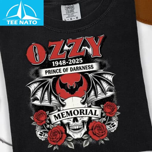 Ozzy Osbourne Prince of Darkness 1948-2025 Shirt - Image 4