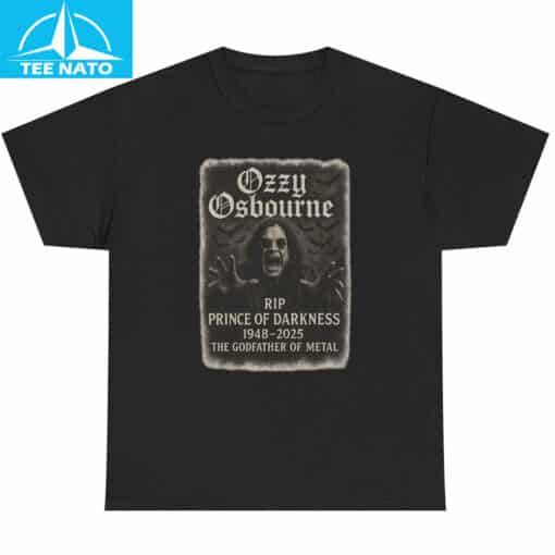 Ozzy Osbourne RIP Prince of Darkness 1948-2025 Godfather of Metal Shirt