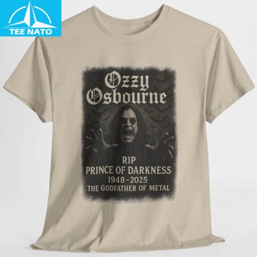 Ozzy Osbourne RIP Prince of Darkness 1948-2025 Godfather of Metal Shirt - Image 5