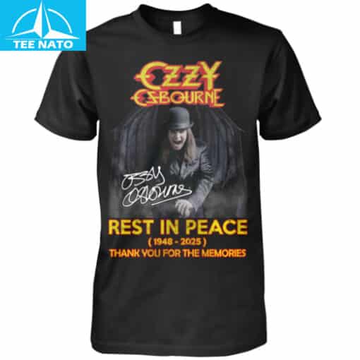 Ozzy Osbourne Rest In Peace 1948-2025 Thank You For The Memories Shirt