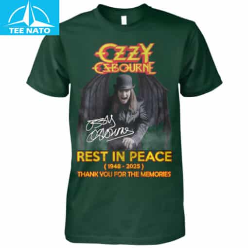 Ozzy Osbourne Rest In Peace 1948-2025 Thank You For The Memories Shirt - Image 3