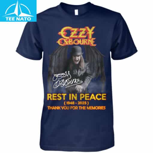 Ozzy Osbourne Rest In Peace 1948-2025 Thank You For The Memories Shirt - Image 4