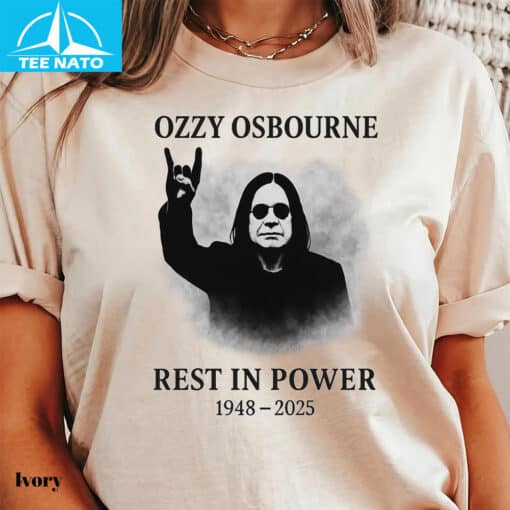 Ozzy Osbourne Rest In Power 1948-2025 Memorial Shirt