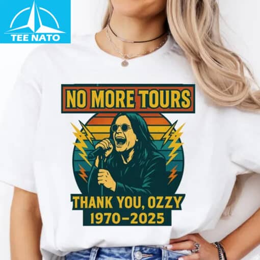 Ozzy Osbourne Retro Rock Legend 1970–2025 Shirt - Image 2