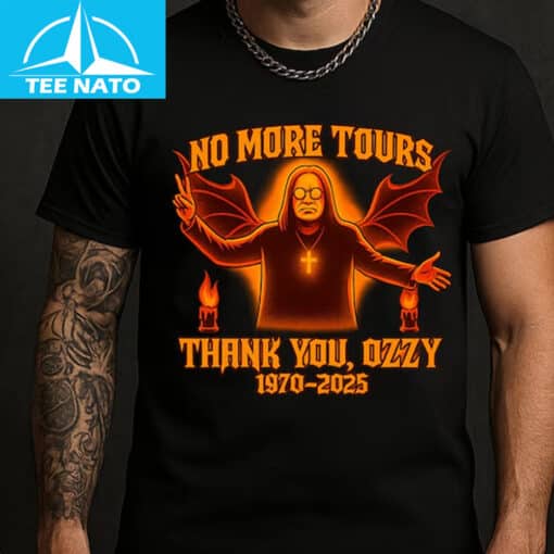 Ozzy Osbourne Tribute No More Tours 1970–2025 Shirt - Image 2