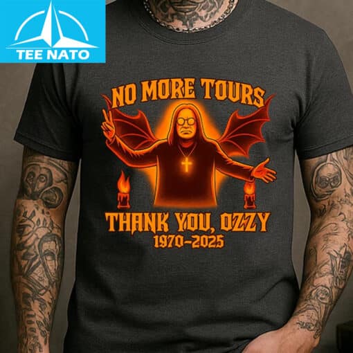 Ozzy Osbourne Tribute No More Tours 1970–2025 Shirt - Image 4