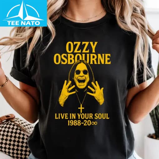 Ozzy Prince of Darkness Live In Your Soul 1988 Revival Shirt - Image 3