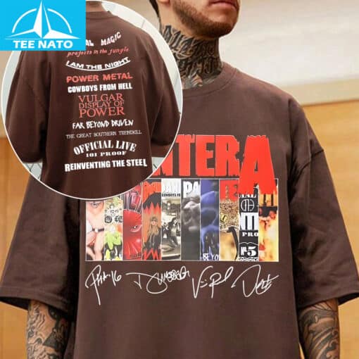 Pantera Albums & Song Titles Shirt