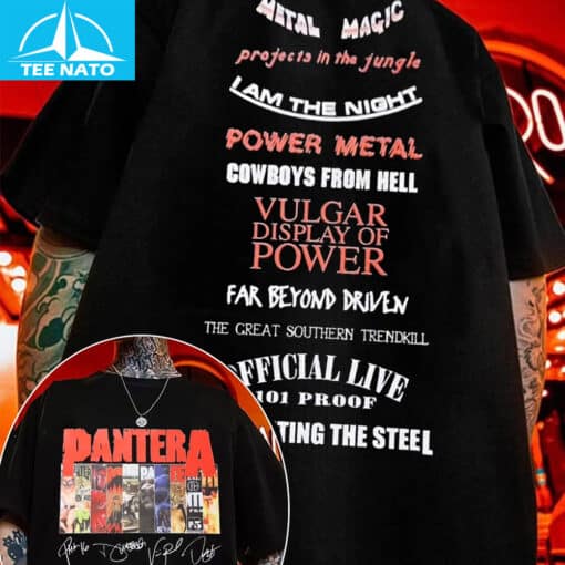 Pantera Albums & Song Titles Shirt - Image 3