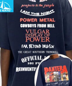 Pantera Albums Song Titles Shirt3