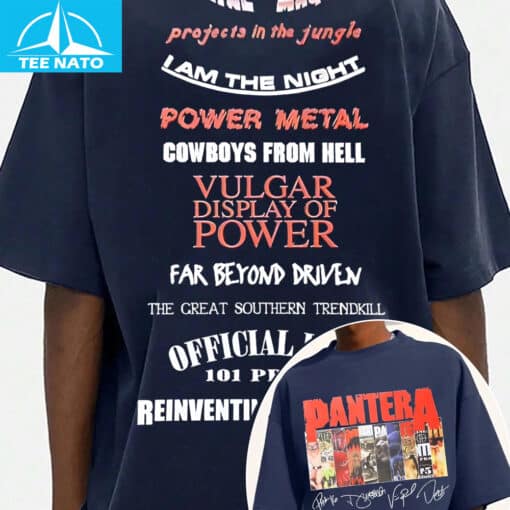 Pantera Albums & Song Titles Shirt - Image 4