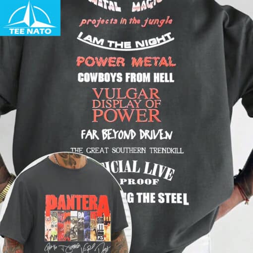 Pantera Albums & Song Titles Shirt - Image 5