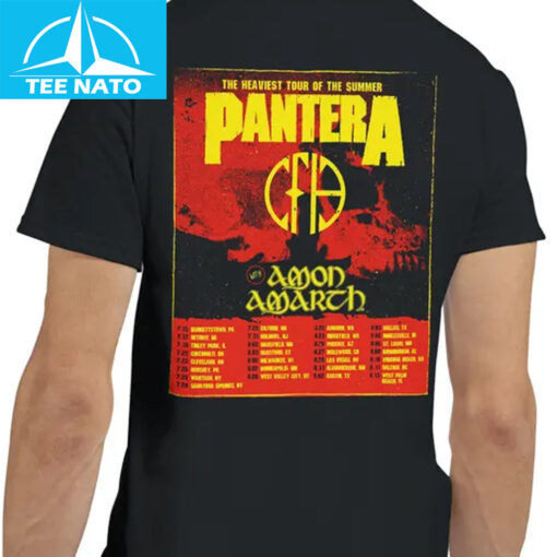Pantera The Heaviest Tour Of The Summer Tour 2025 Shirt - Image 3