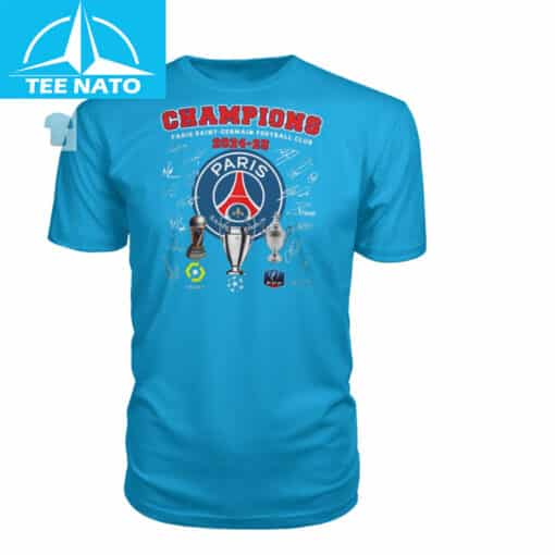Paris Saint-Germain 2024-2025 Champions Football Club Shirt - Image 4