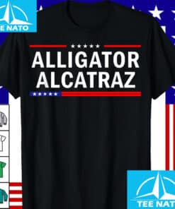 Patriotic Alligator Alcatraz Everglades FL EST 2025 Shirt