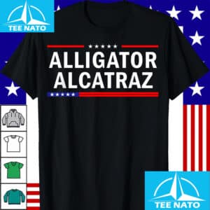 Patriotic Alligator Alcatraz Everglades FL EST 2025 Shirt 1