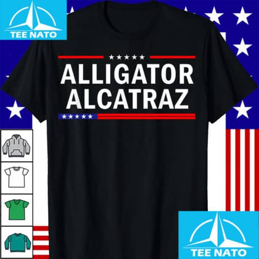 Patriotic Alligator Alcatraz Everglades FL EST 2025 Shirt