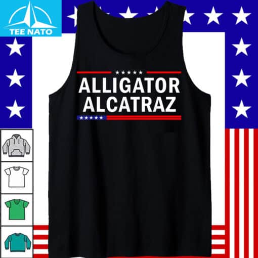 Patriotic Alligator Alcatraz Everglades FL EST 2025 Shirt - Image 5