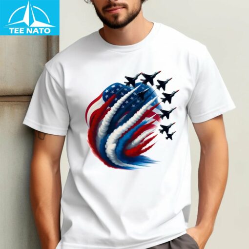 Patriotic Red White Blue Shirt - Image 4