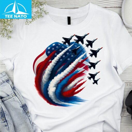 Patriotic Red White Blue Shirt - Image 3